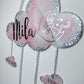 Individuelle Babywolke 35cm | Geburtswolke, Wanddekoration