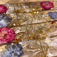 Personalisierte Lesezeichen mit Namen und Blüten